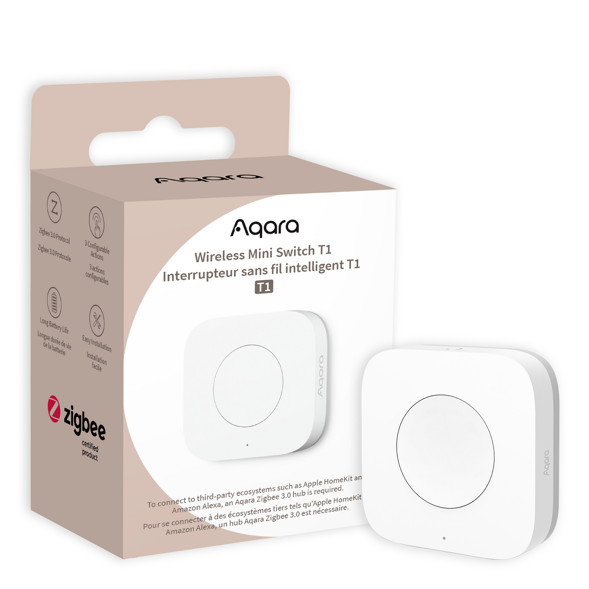 Aqara Wireless Mini Switch T1 - Aqara Switches & Dimmers in India
