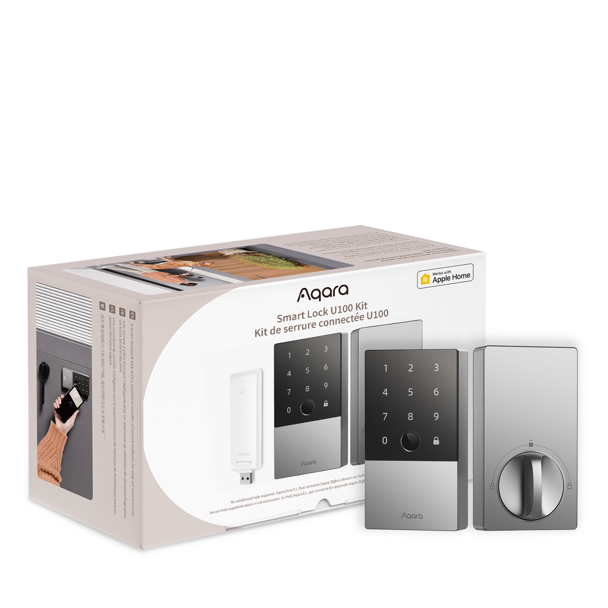 Aqara Smart Lock U100 (Kit includes Aqara E1 Hub) - Aqara Locks in India
