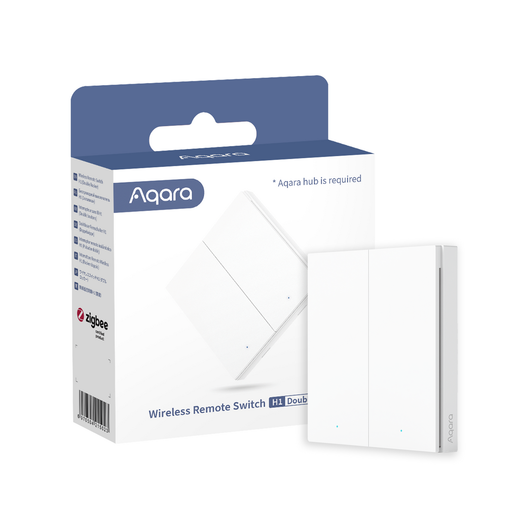 Aqara Wireless Remote Switch H1 (Double Rocker) - Aqara Switches & Dimmers in India